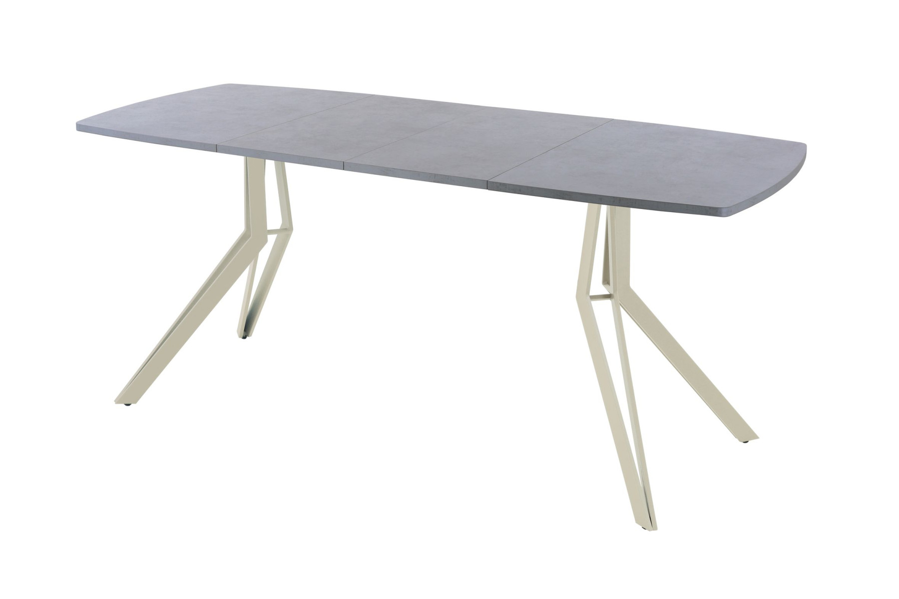 Обеденный стол AMC Elite (серии SLIM) / E21(1100) D6 (бежевый/Бетон Чикаго светло-серый)