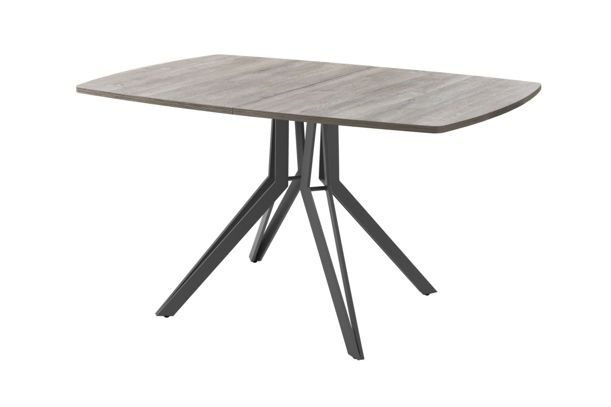 Обеденный стол AMC Elite (серии SLIM) / E21(1200) D6 (графит/Дуб Уайт-Ривер песочно-бежевый)