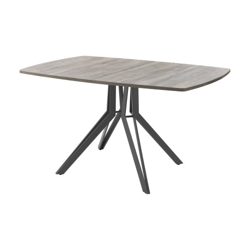 Обеденный стол AMC Elite (серии SLIM) / E21(1100) D6 (графит/Дуб Уайт-Ривер песочно-бежевый)