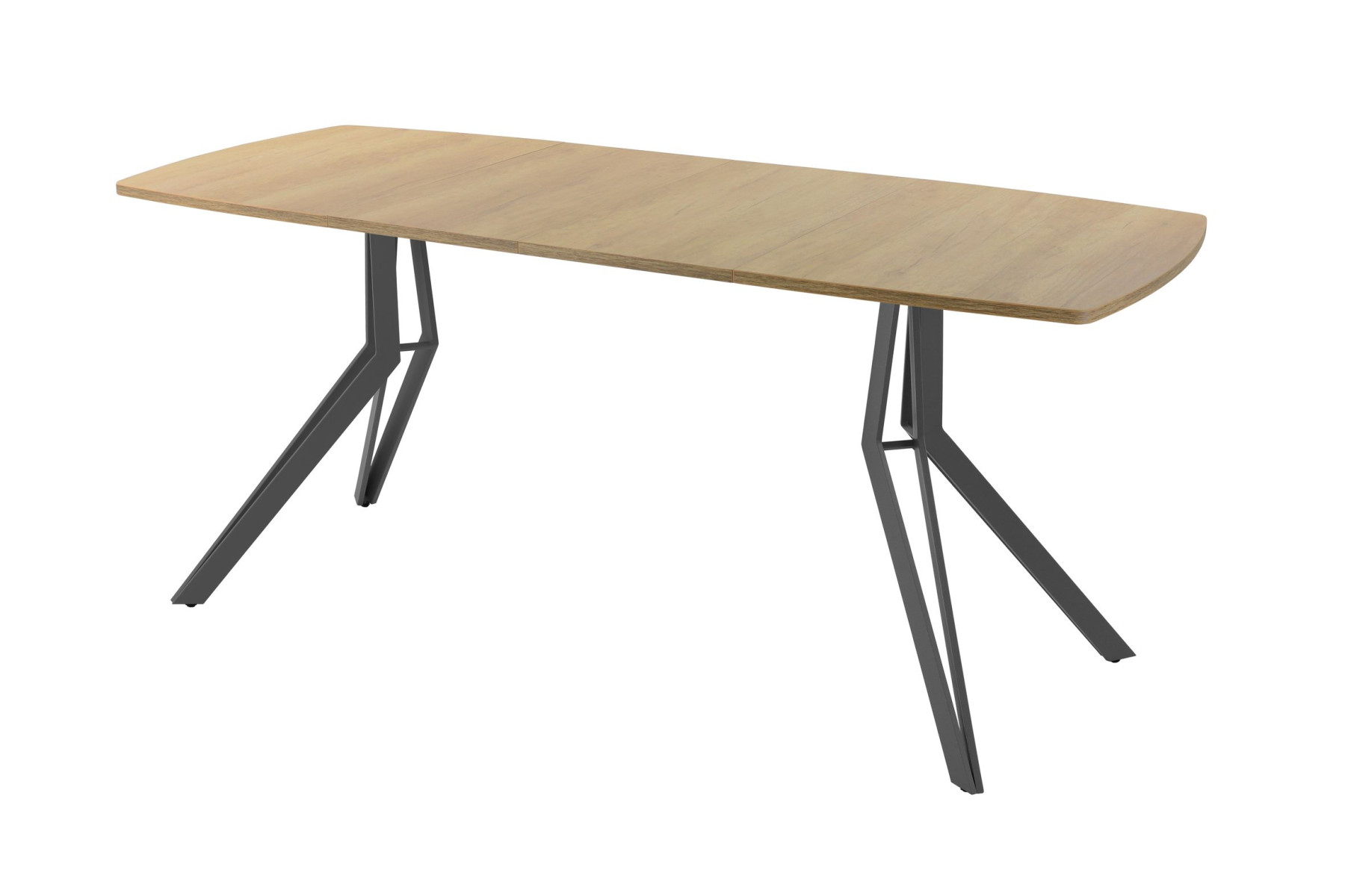 Обеденный стол AMC Elite (серии SLIM) / E21(1100) D6 (графит/Дуб Небраска Натуральный)