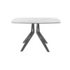 Обеденный стол AMC Elite (серии SLIM) / E21(1200) D6 (графит/Мрамор Кристалл)