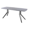 Обеденный стол AMC Elite (серии SLIM) / E21(1100) D6 (графит/Бетон Чикаго светло-серый)