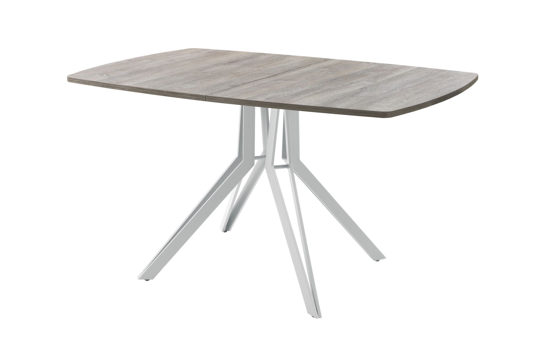 Обеденный стол AMC Elite (серии SLIM) / E21(1200) D6 (серебро/Дуб Уайт-Ривер песочно-бежевый)