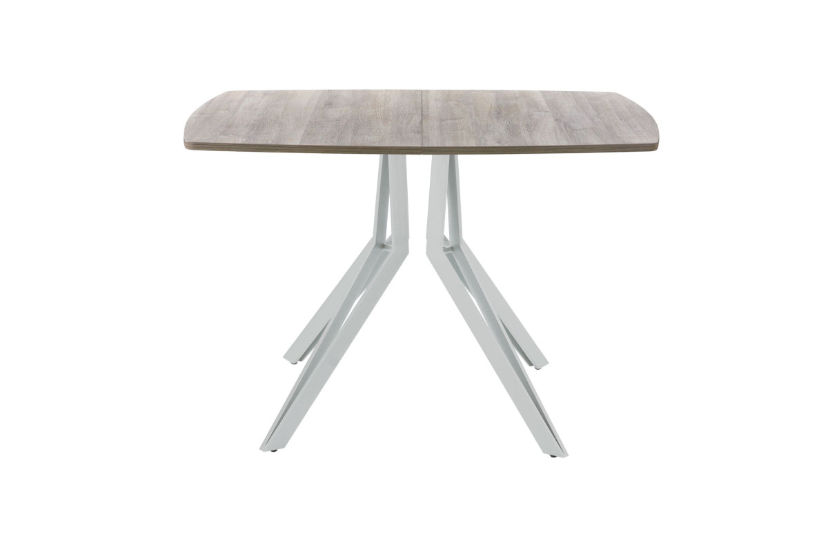 Обеденный стол AMC Elite (серии SLIM) / E21(1200) D6 (серебро/Дуб Уайт-Ривер песочно-бежевый)