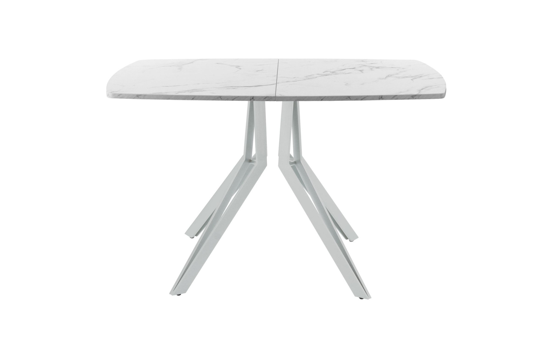 Обеденный стол AMC Elite (серии SLIM) / E21(1200) D6 (серебро/Мрамор Кристалл)