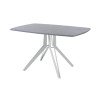 Обеденный стол AMC Elite (серии SLIM) / E21(1100) D6 (серебро/Бетон Чикаго светло-серый)