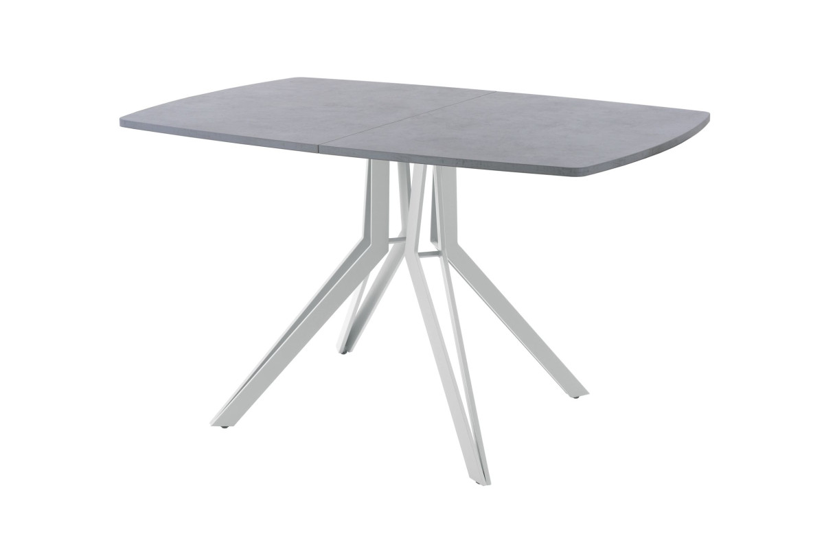 Обеденный стол AMC Elite (серии SLIM) / E21(1100) D6 (серебро/Бетон Чикаго светло-серый)
