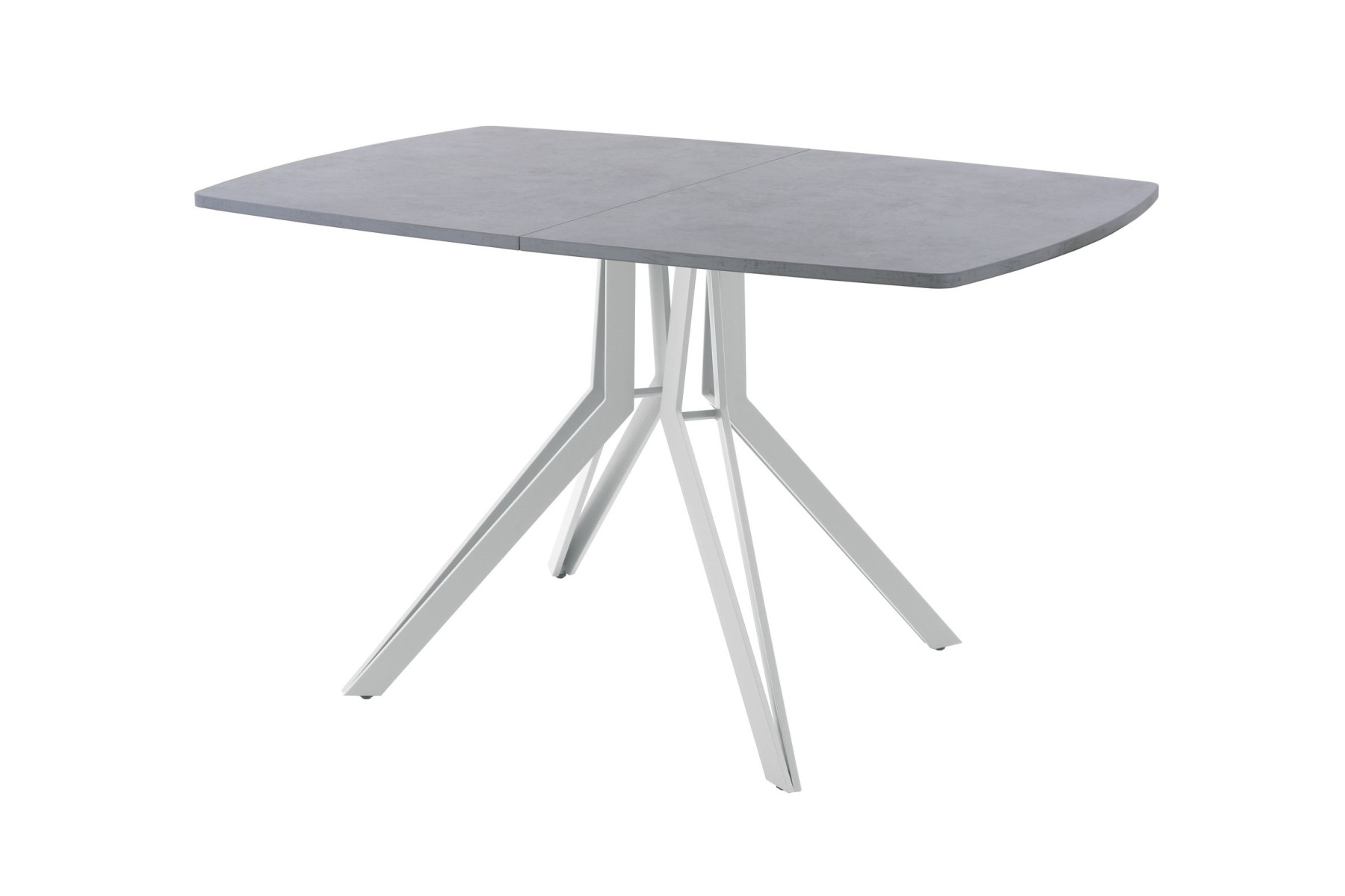 Обеденный стол AMC Elite (серии SLIM) / E21(1100) D6 (серебро/Бетон Чикаго светло-серый)