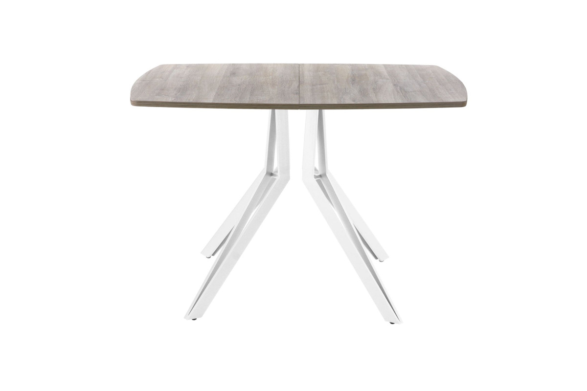 Обеденный стол AMC Elite (серии SLIM) / E21(1100) D6 (белый/Дуб Уайт-Ривер песочно-бежевый)