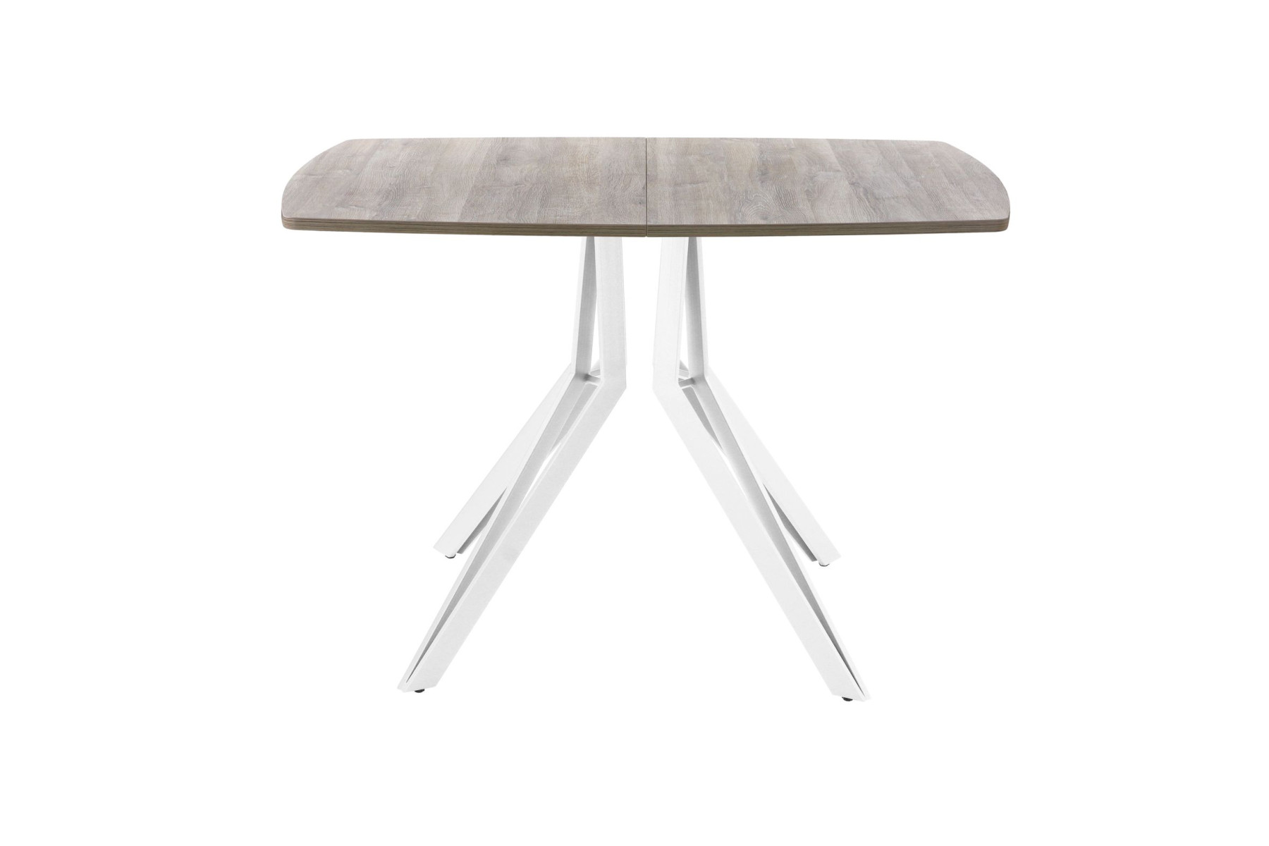 Обеденный стол AMC Elite (серии SLIM) / E21(1100) D6 (белый/Дуб Уайт-Ривер песочно-бежевый)