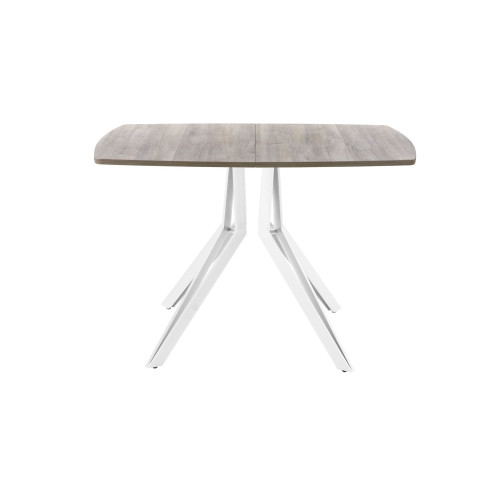 Обеденный стол AMC Elite (серии SLIM) / E21(1200) D6 (белый/Дуб Уайт-Ривер песочно-бежевый)