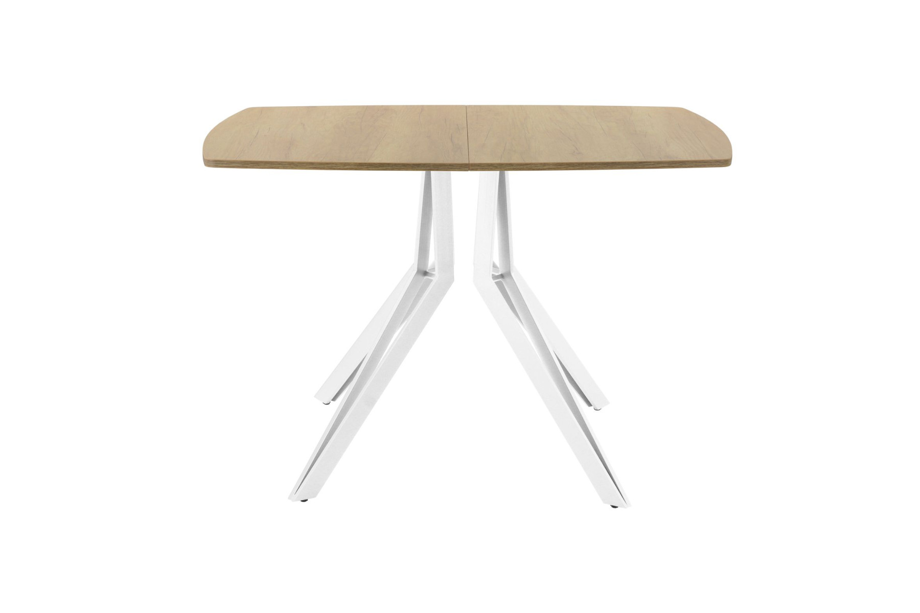 Обеденный стол AMC Elite (серии SLIM) / E21(1100) D6 (белый/Дуб Небраска Натуральный)