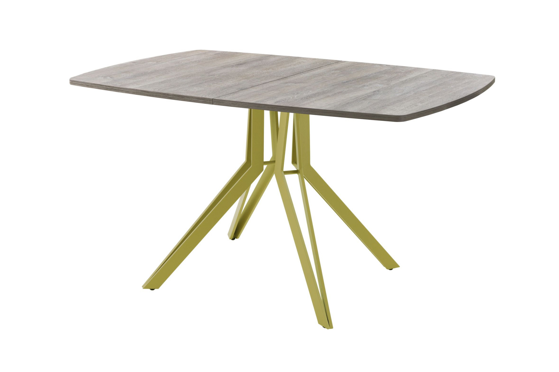 Обеденный стол AMC Elite (серии SLIM) / E21(1200) D6 (золото/Дуб Уайт-Ривер песочно-бежевый)