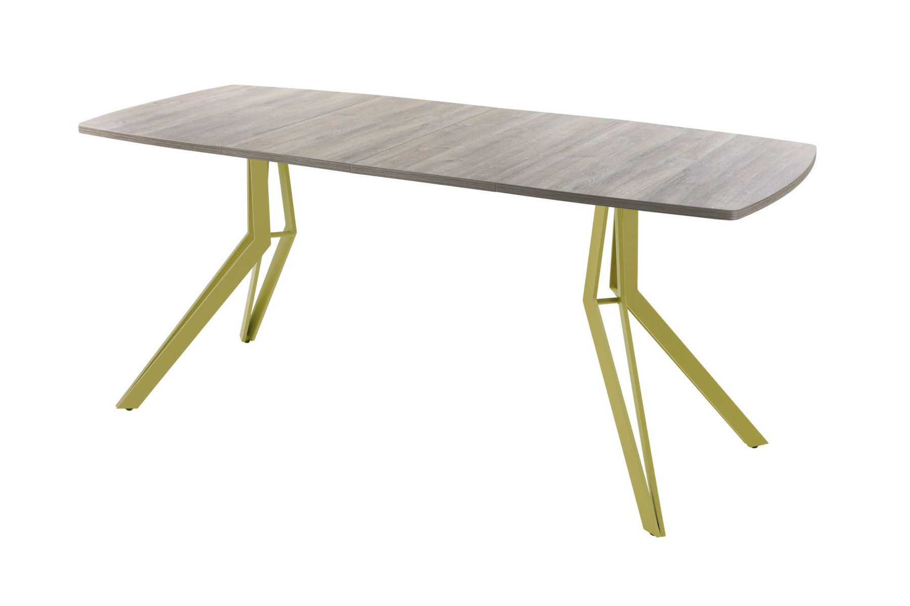 Обеденный стол AMC Elite (серии SLIM) / E21(1200) D6 (золото/Дуб Уайт-Ривер песочно-бежевый)