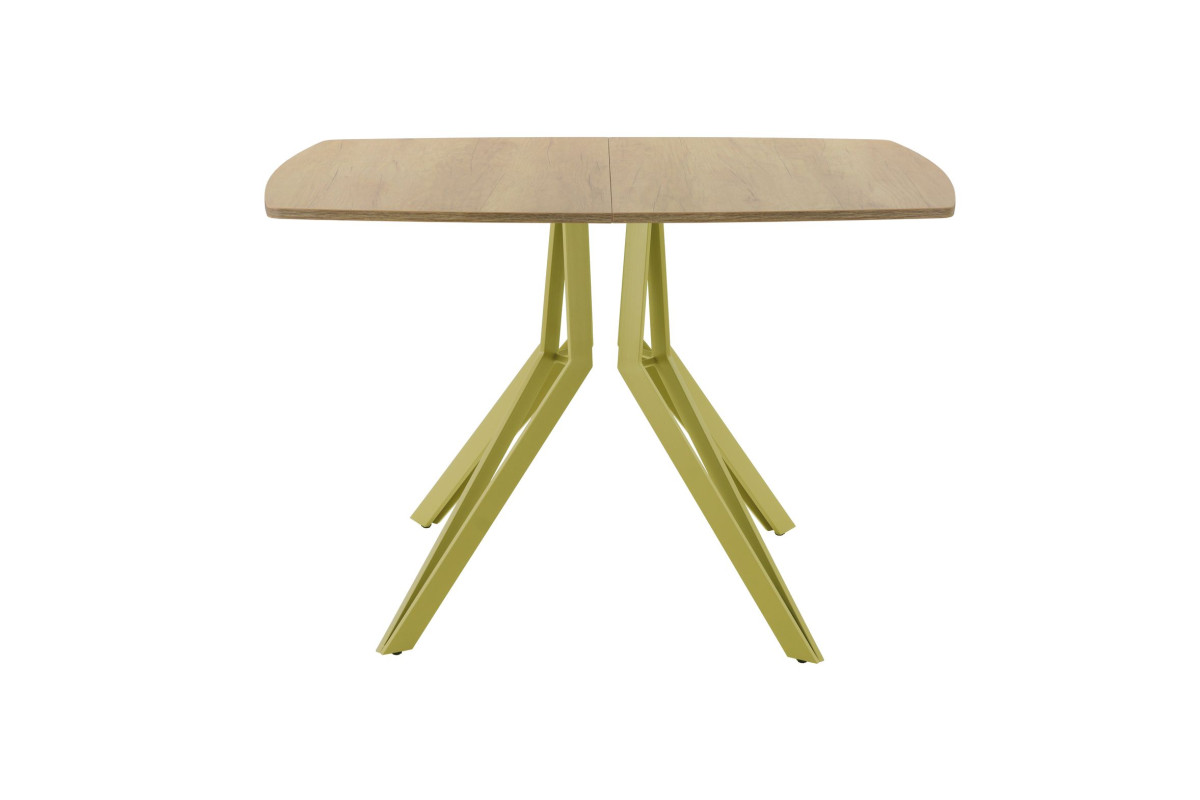 Обеденный стол AMC Elite (серии SLIM) / E21(1100) D6 (золото/Дуб Небраска Натуральный)