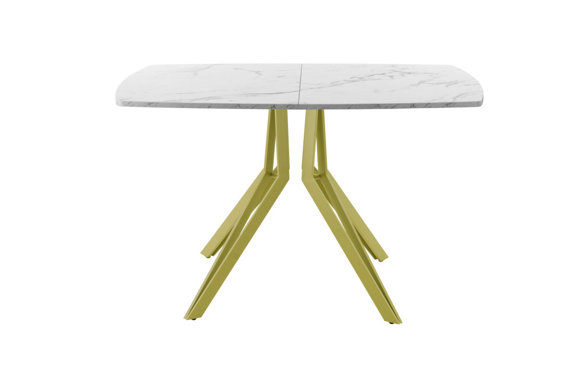Обеденный стол AMC Elite (серии SLIM) / E21(1200) D6 (золото/Мрамор Кристалл)