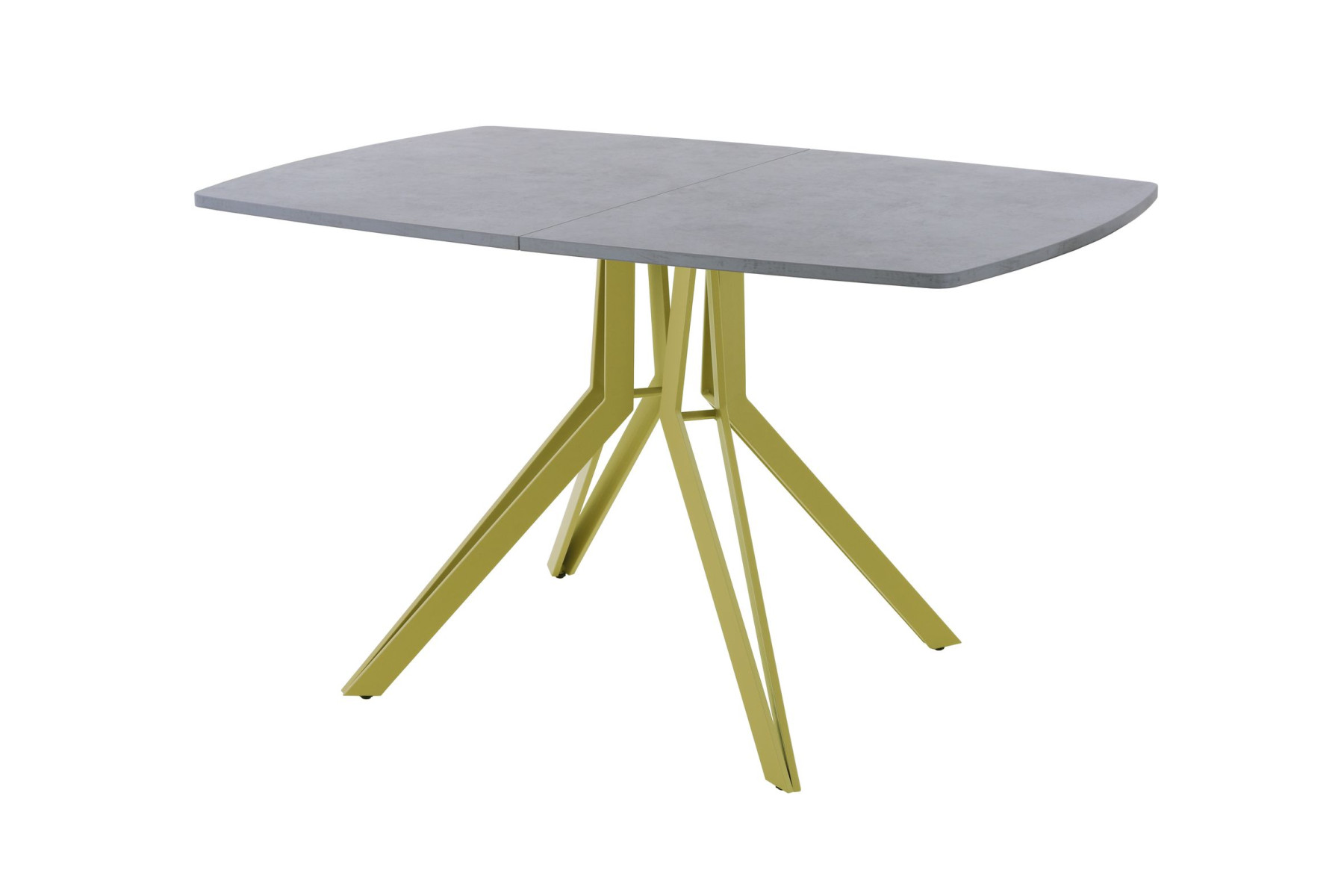 Обеденный стол AMC Elite (серии SLIM) / E21(1200) D6 (золото/Бетон Чикаго светло-серый)