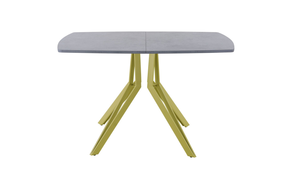 Обеденный стол AMC Elite (серии SLIM) / E21(1100) D6 (золото/Бетон Чикаго светло-серый)