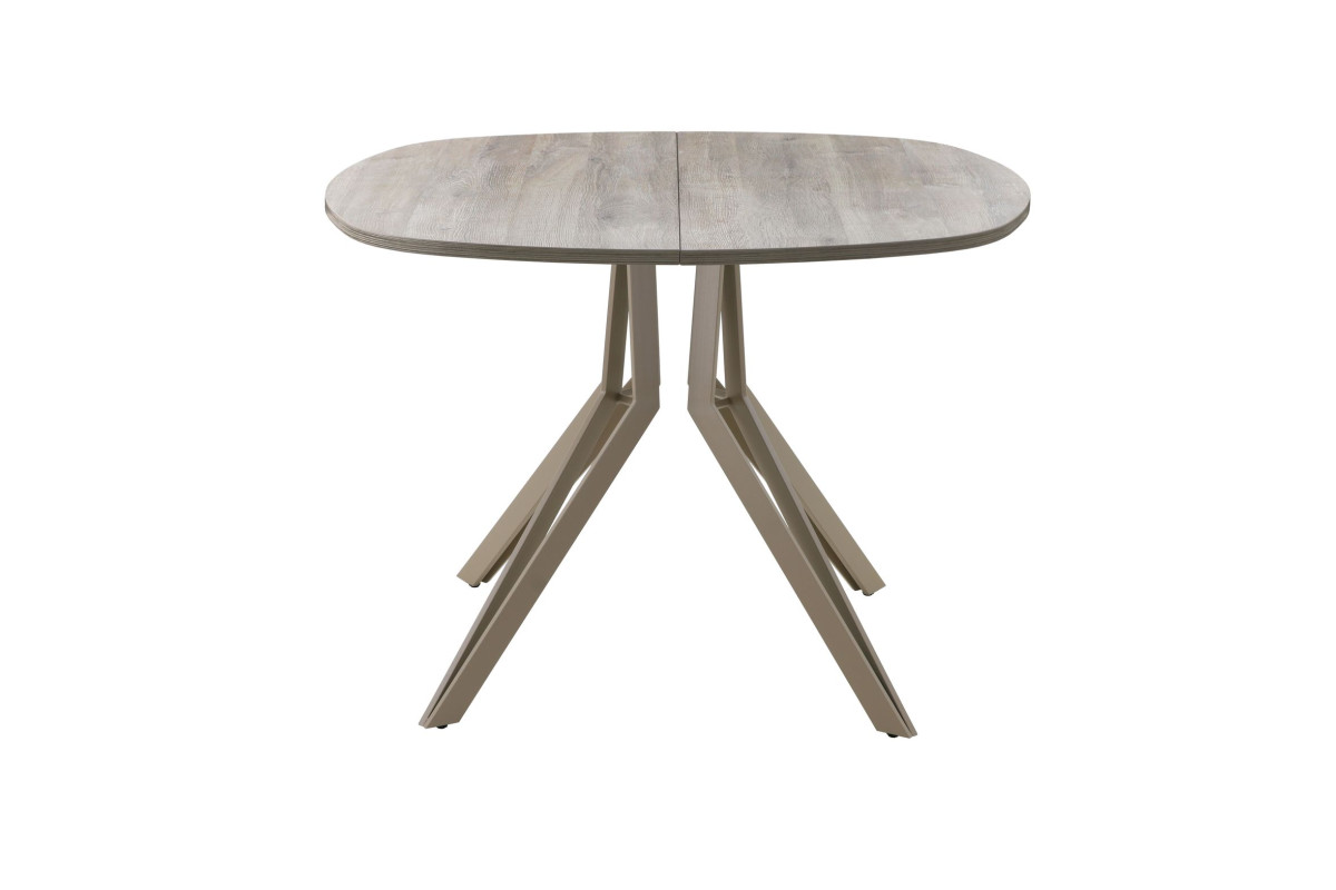 Обеденный стол AMC Elite (серии SLIM) / E21(800) D7 (капучино/Дуб Уайт-Ривер песочно-бежевый)