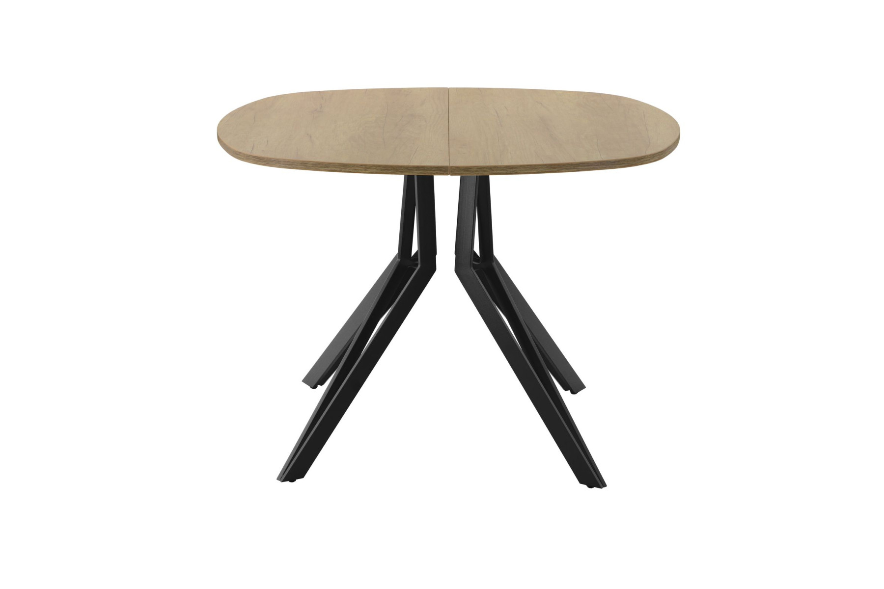 Обеденный стол AMC Elite (серии SLIM) / E21(900) D7 (черный/Дуб Небраска Натуральный)