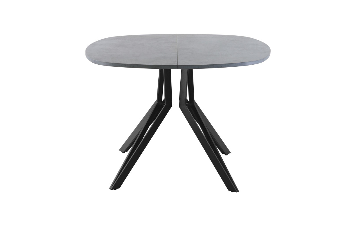 Обеденный стол AMC Elite (серии SLIM) / E21(900) D7 (черный/Бетон Чикаго светло-серый)