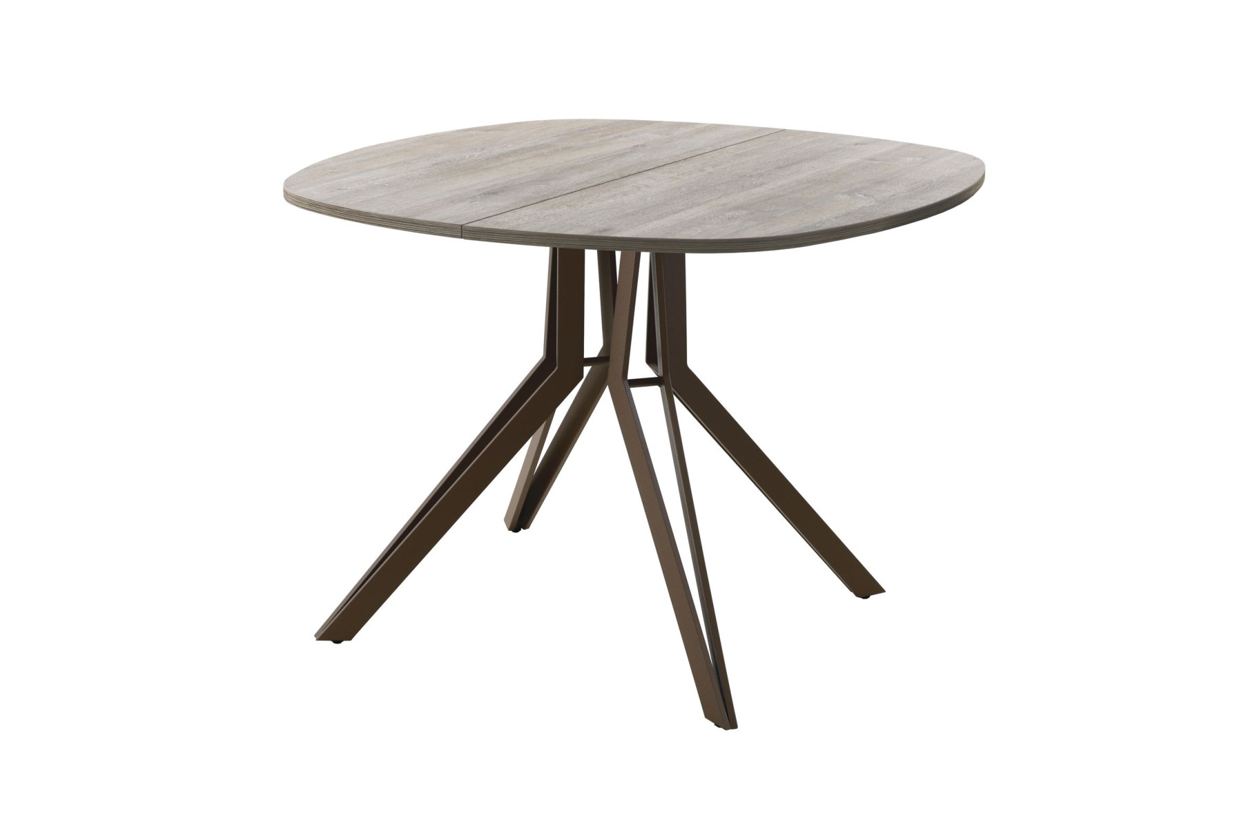 Обеденный стол AMC Elite (серии SLIM) / E21(900) D7 (коричневый/Дуб Уайт-Ривер песочно-бежевый)