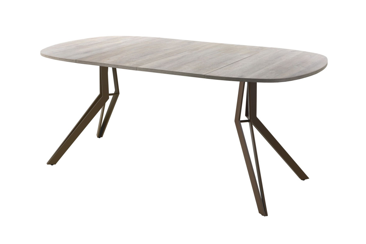 Обеденный стол AMC Elite (серии SLIM) / E21(900) D7 (коричневый/Дуб Уайт-Ривер песочно-бежевый)