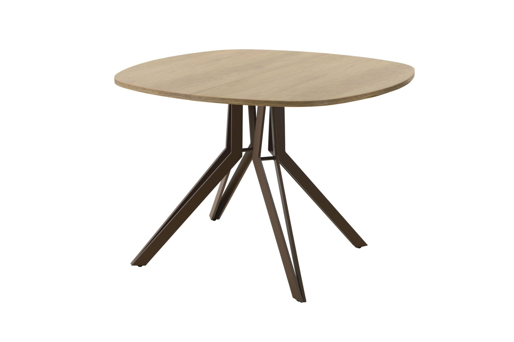 Обеденный стол AMC Elite (серии SLIM) / E21(800) D7 (коричневый/Дуб Небраска Натуральный)