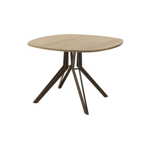 Обеденный стол AMC Elite (серии SLIM) / E21(800) D7 (коричневый/Дуб Небраска Натуральный)