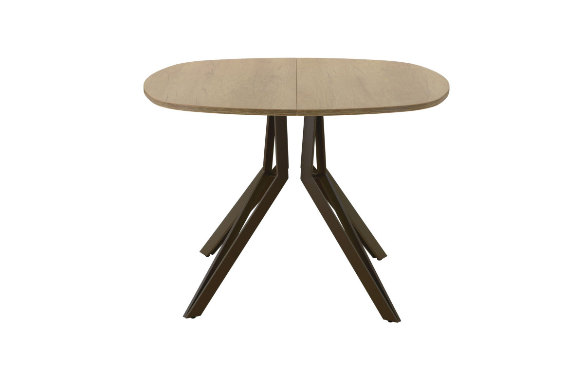 Обеденный стол AMC Elite (серии SLIM) / E21(800) D7 (коричневый/Дуб Небраска Натуральный)