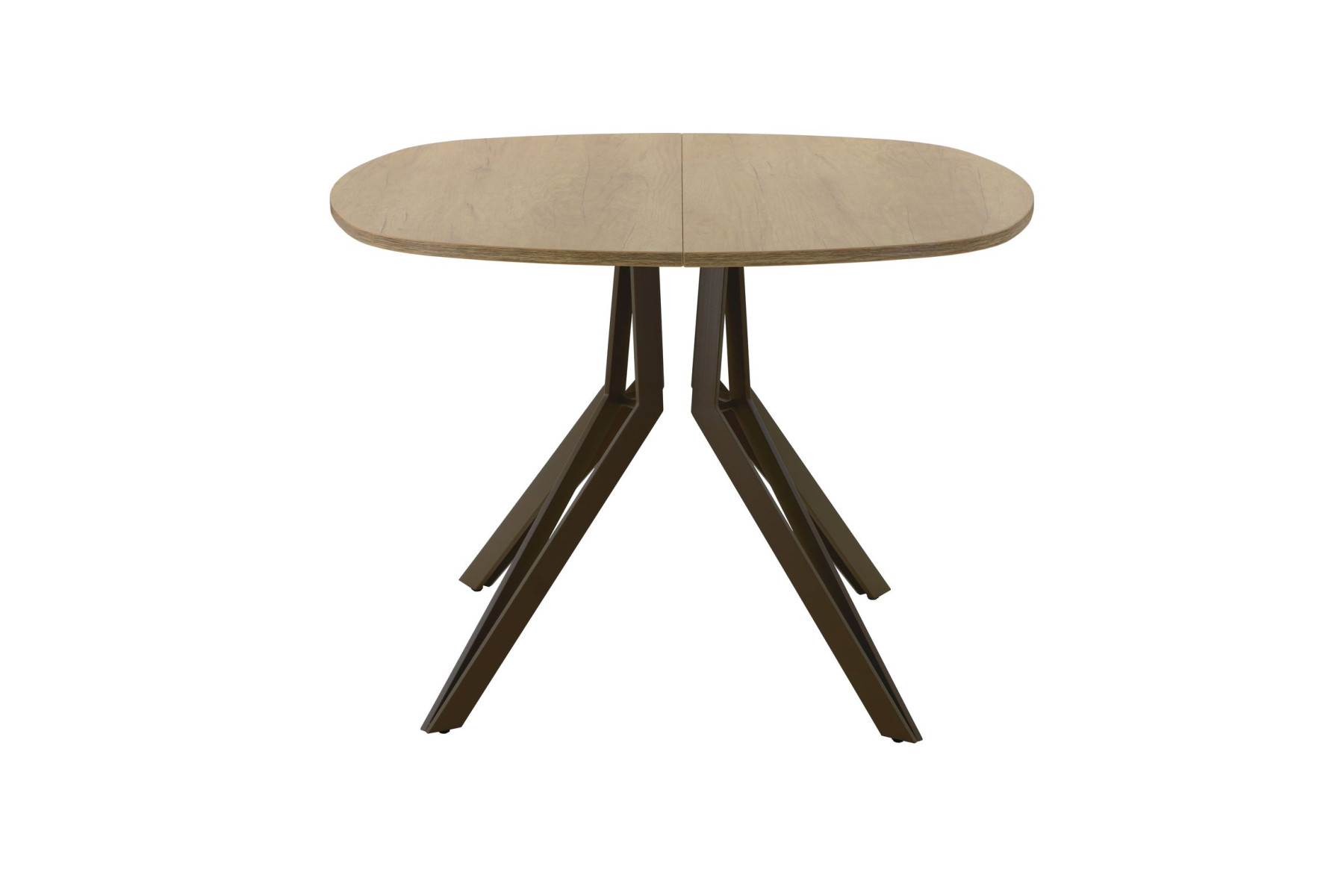 Обеденный стол AMC Elite (серии SLIM) / E21(800) D7 (коричневый/Дуб Небраска Натуральный)