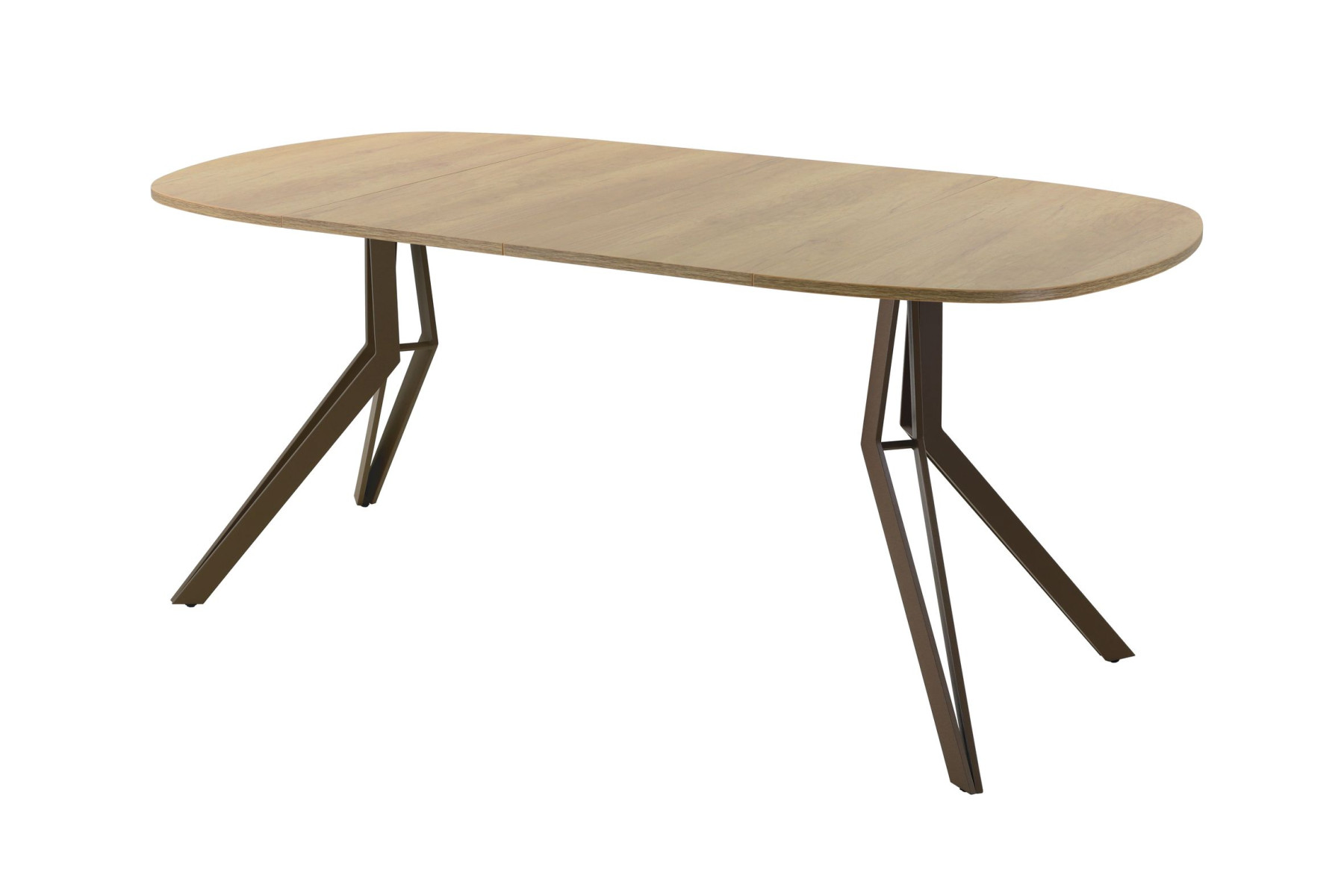 Обеденный стол AMC Elite (серии SLIM) / E21(800) D7 (коричневый/Дуб Небраска Натуральный)