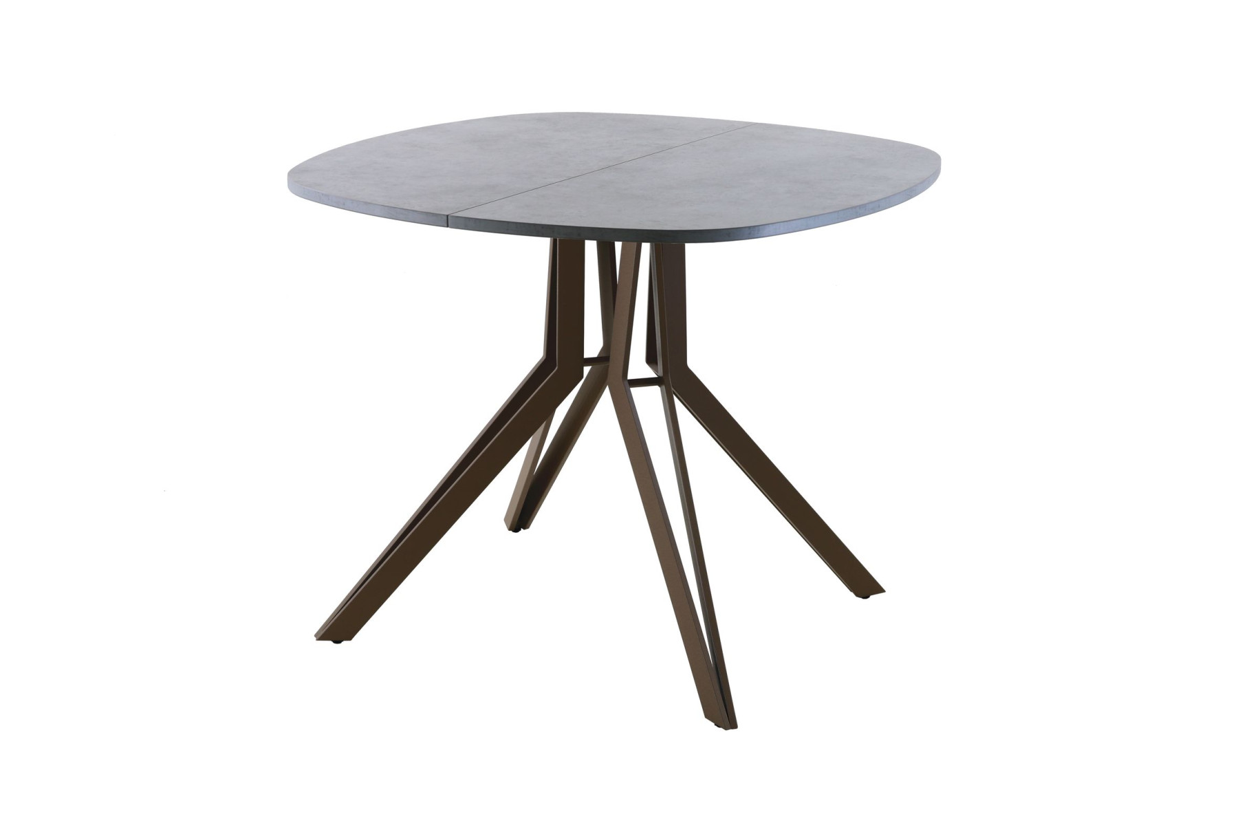 Обеденный стол AMC Elite (серии SLIM) / E21(900) D7 (коричневый/Бетон Чикаго светло-серый)