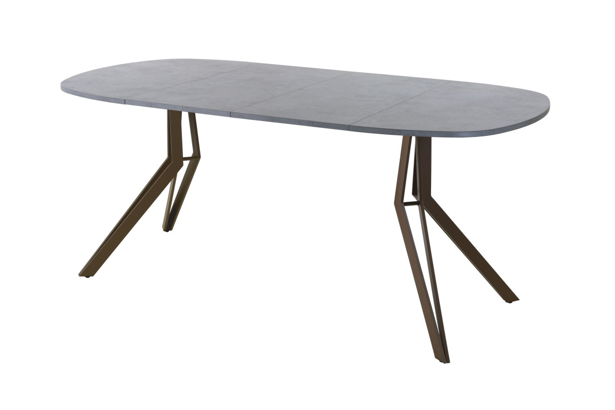 Обеденный стол AMC Elite (серии SLIM) / E21(900) D7 (коричневый/Бетон Чикаго светло-серый)
