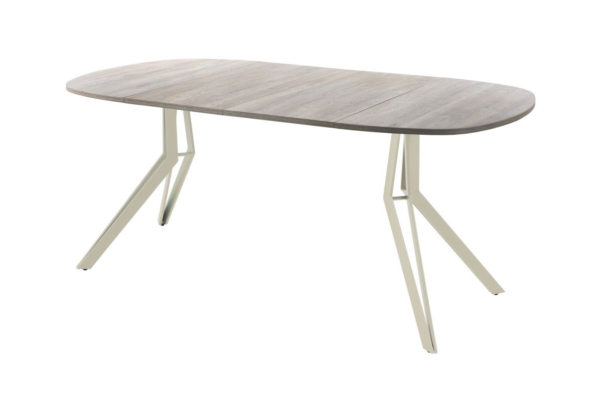 Обеденный стол AMC Elite (серии SLIM) / E21(800) D7 (бежевый/Дуб Уайт-Ривер песочно-бежевый)