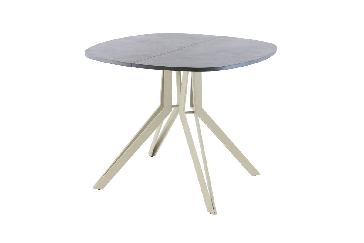Обеденный стол AMC Elite (серии SLIM) / E21(800) D7 (бежевый/Бетон Чикаго светло-серый)