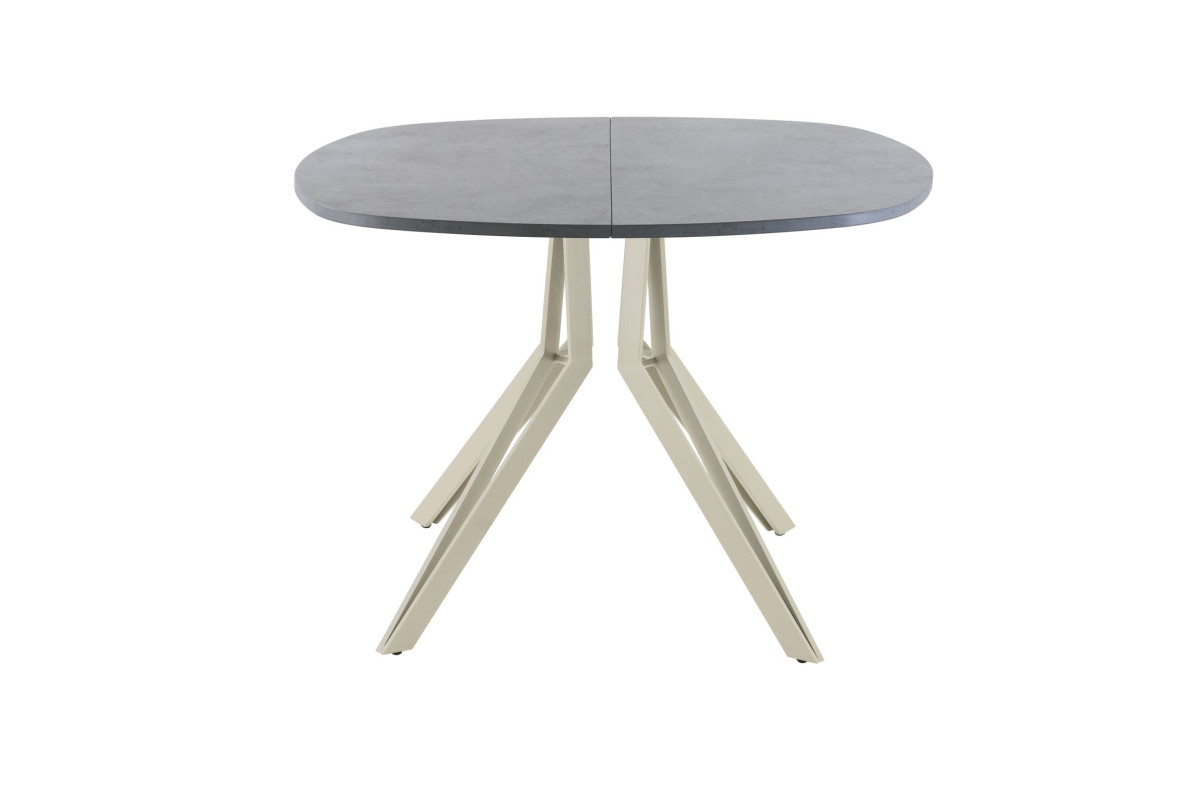 Обеденный стол AMC Elite (серии SLIM) / E21(800) D7 (бежевый/Бетон Чикаго светло-серый)