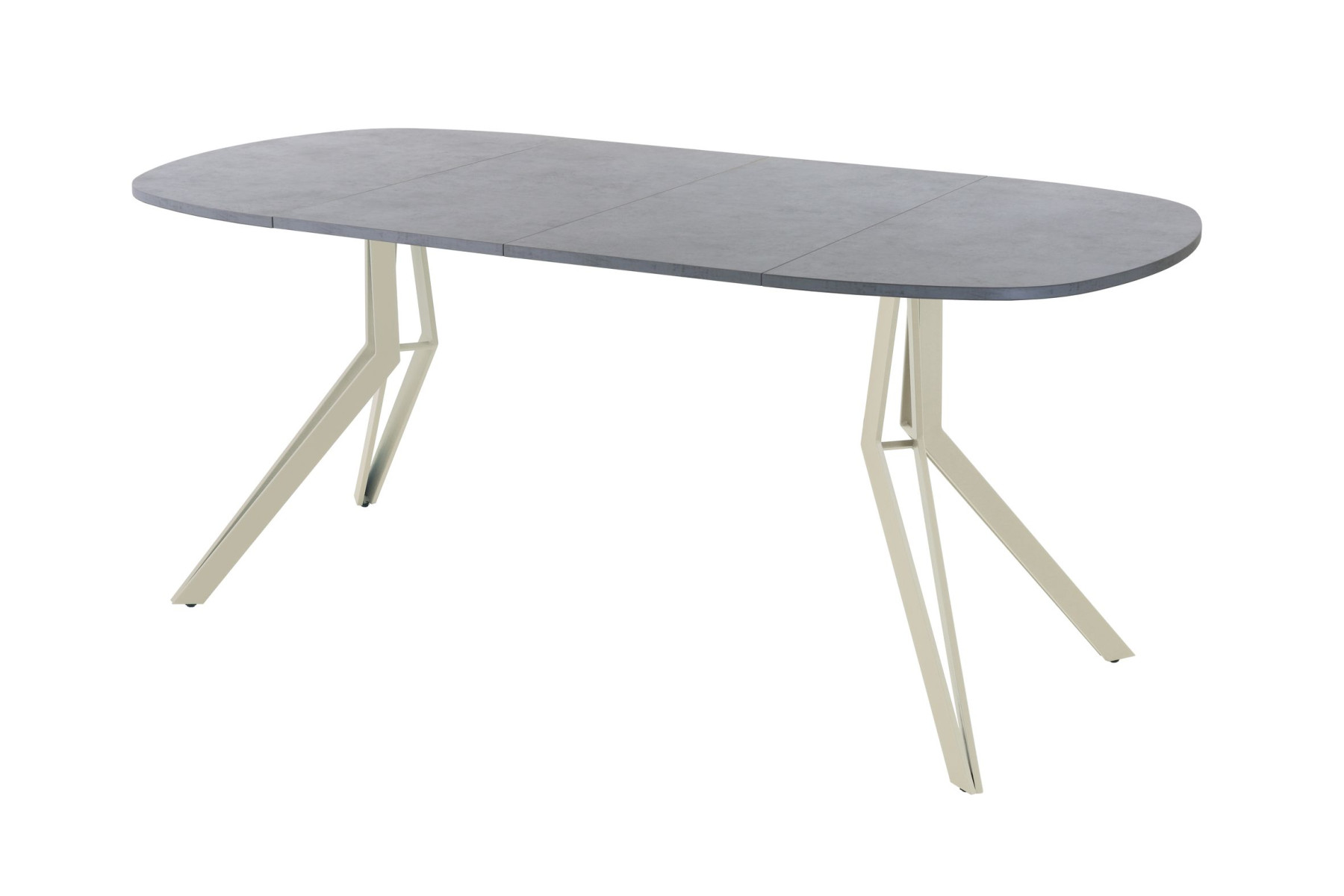 Обеденный стол AMC Elite (серии SLIM) / E21(800) D7 (бежевый/Бетон Чикаго светло-серый)