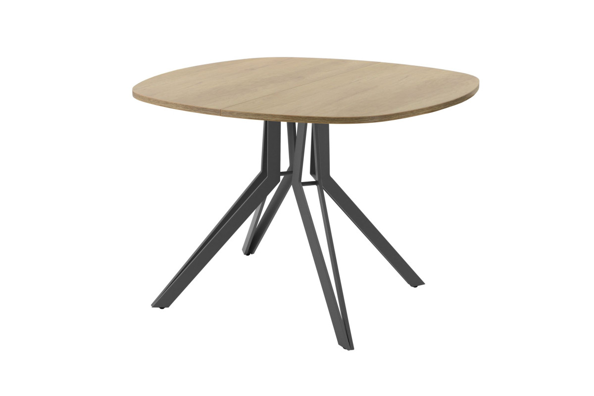 Обеденный стол AMC Elite (серии SLIM) / E21(900) D7 (графит/Дуб Небраска Натуральный)