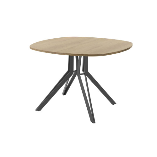 Обеденный стол AMC Elite (серии SLIM) / E21(800) D7 (графит/Дуб Небраска Натуральный)