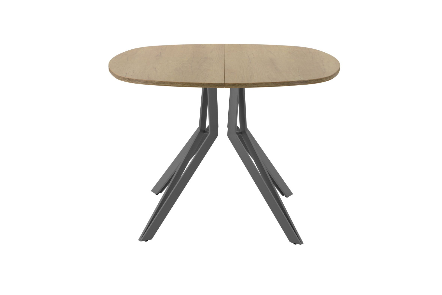 Обеденный стол AMC Elite (серии SLIM) / E21(800) D7 (графит/Дуб Небраска Натуральный)