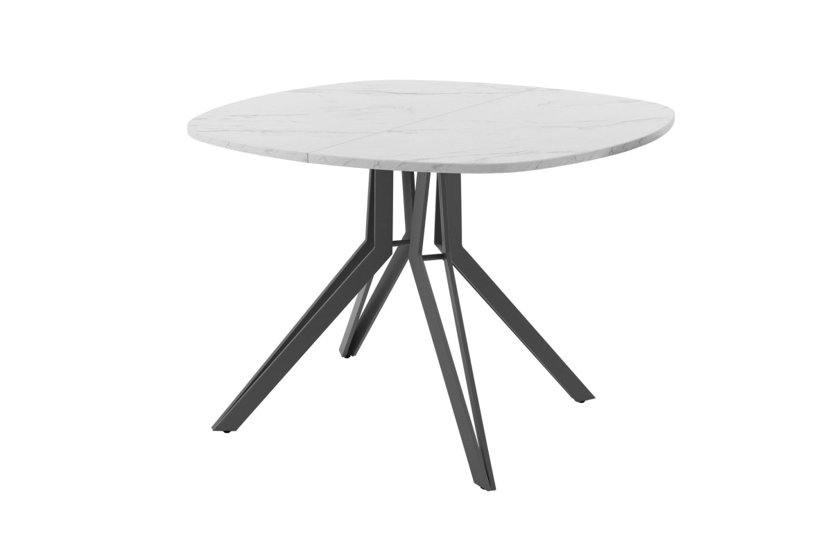 Обеденный стол AMC Elite (серии SLIM) / E21(900) D7 (графит/Мрамор Кристалл)