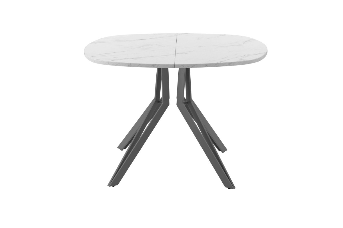 Обеденный стол AMC Elite (серии SLIM) / E21(900) D7 (графит/Мрамор Кристалл)