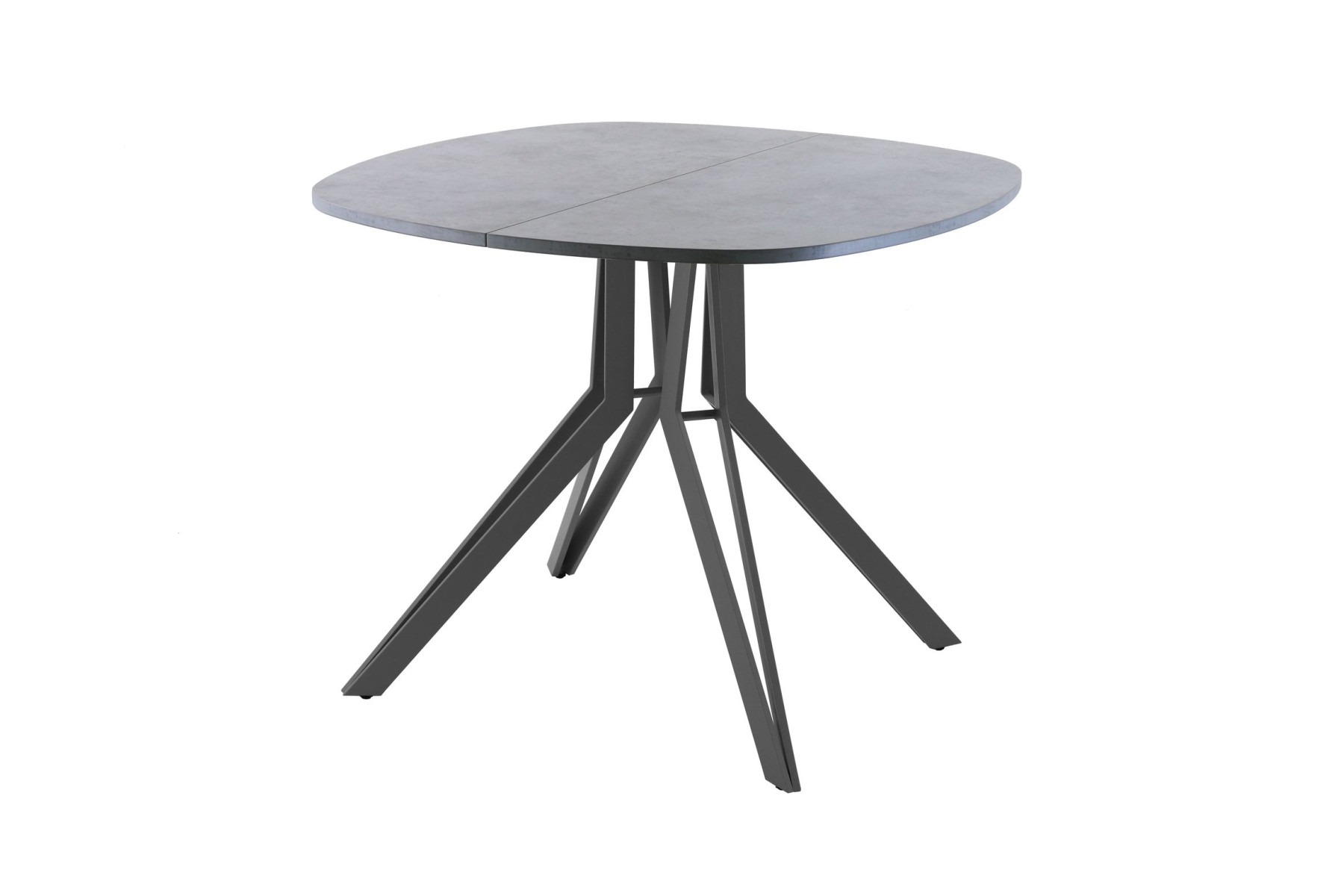 Обеденный стол AMC Elite (серии SLIM) / E21(800) D7 (графит/Бетон Чикаго светло-серый)