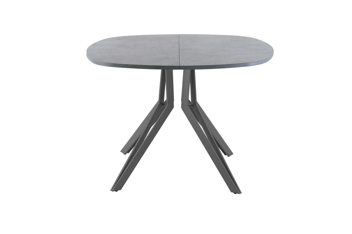 Обеденный стол AMC Elite (серии SLIM) / E21(800) D7 (графит/Бетон Чикаго светло-серый)