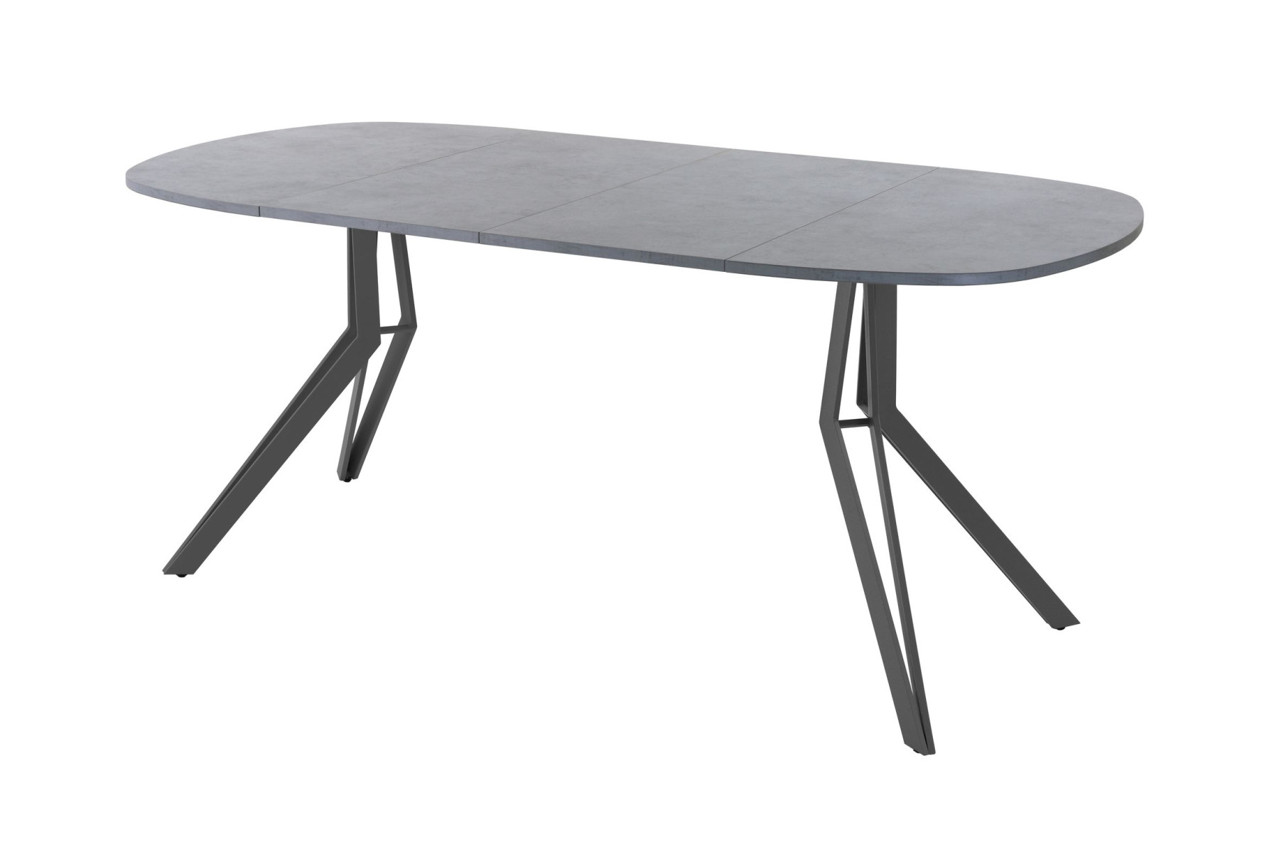 Обеденный стол AMC Elite (серии SLIM) / E21(800) D7 (графит/Бетон Чикаго светло-серый)