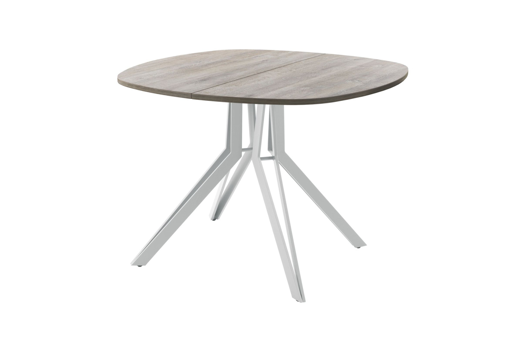 Обеденный стол AMC Elite (серии SLIM) / E21(900) D7 (серебро/Дуб Уайт-Ривер песочно-бежевый)