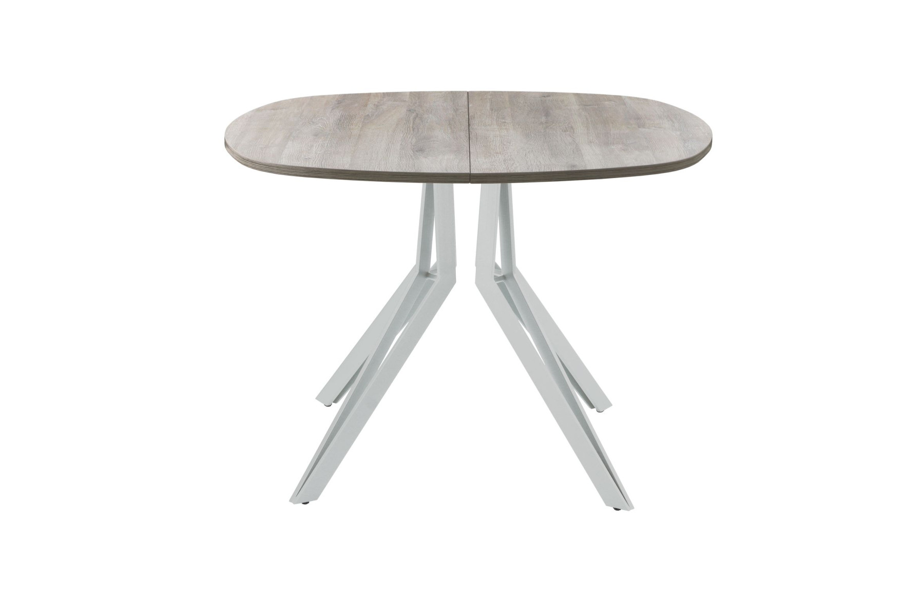 Обеденный стол AMC Elite (серии SLIM) / E21(900) D7 (серебро/Дуб Уайт-Ривер песочно-бежевый)