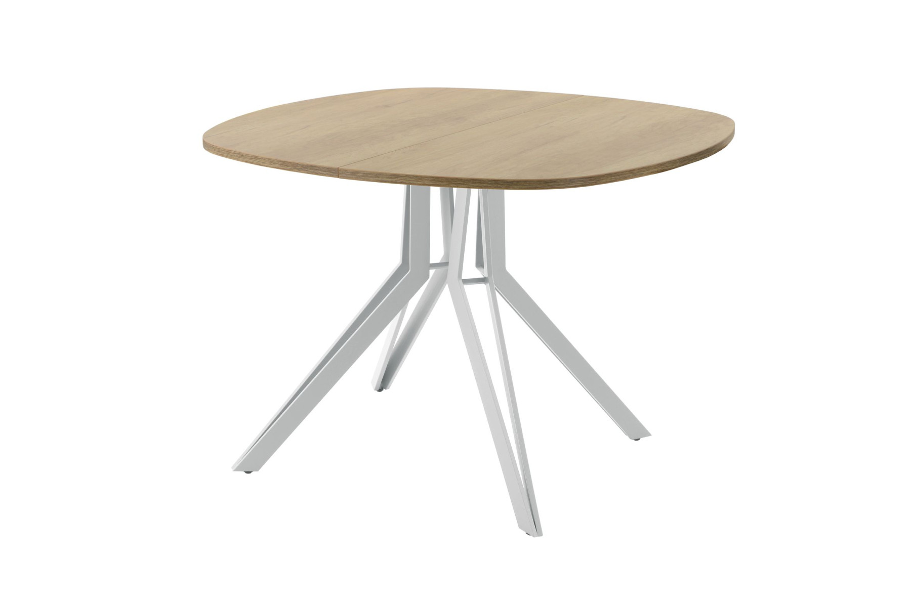 Обеденный стол AMC Elite (серии SLIM) / E21(900) D7 (серебро/Дуб Небраска Натуральный)