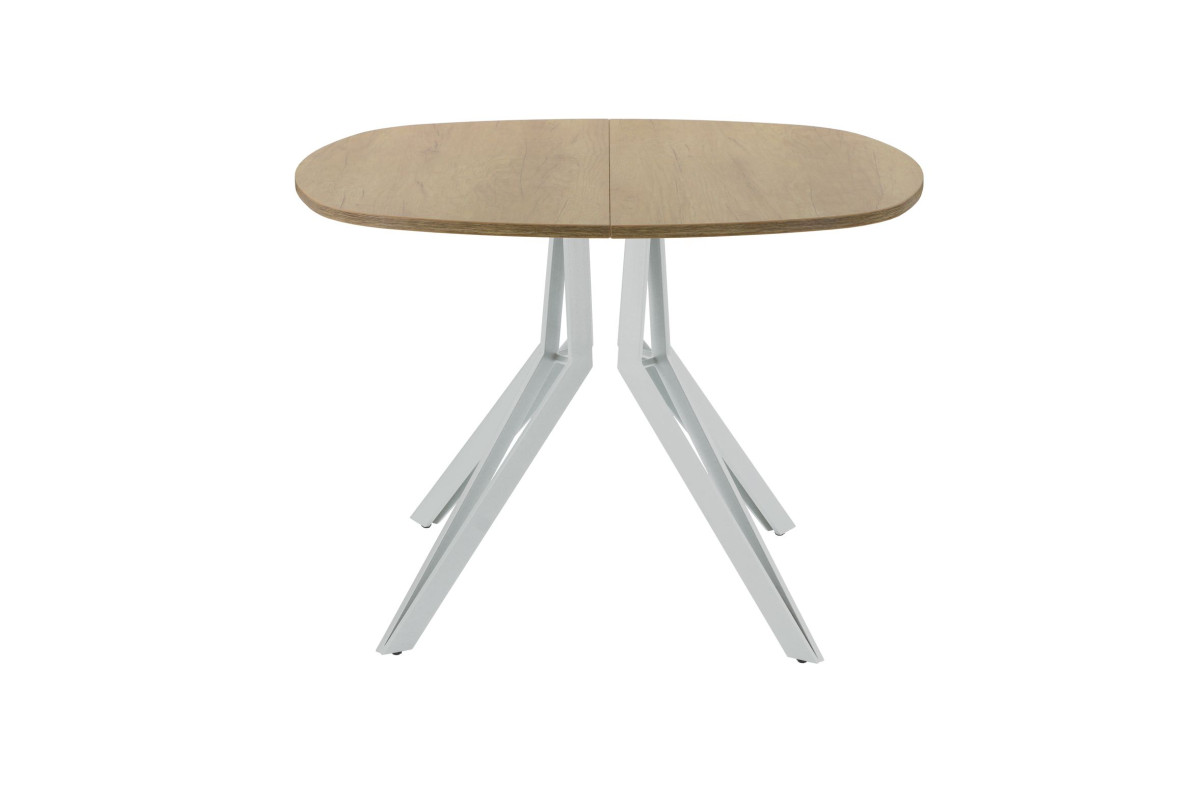 Обеденный стол AMC Elite (серии SLIM) / E21(900) D7 (серебро/Дуб Небраска Натуральный)